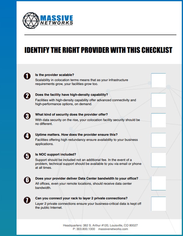 Managed Service Provider Checklist