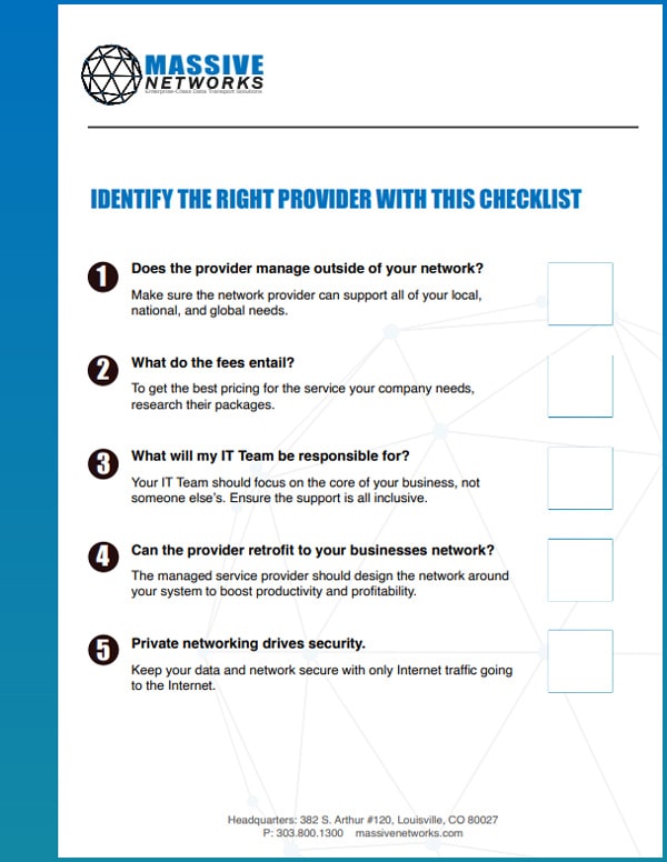 Managed Services Checklist 1