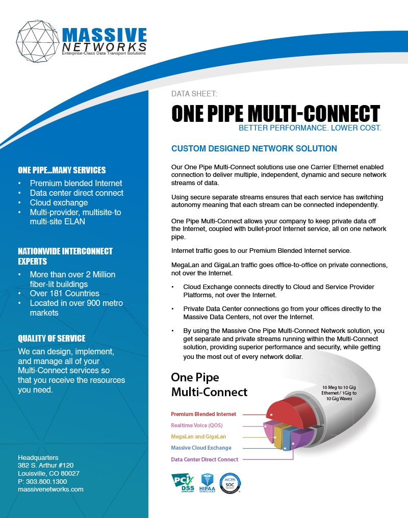 One Pipe Multi Connect